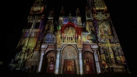 Spectacle son et lumière Cathédrale Notre Dame de Rouen YouTube