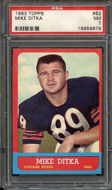 Lot Detail Topps Mike Ditka Psa Nm