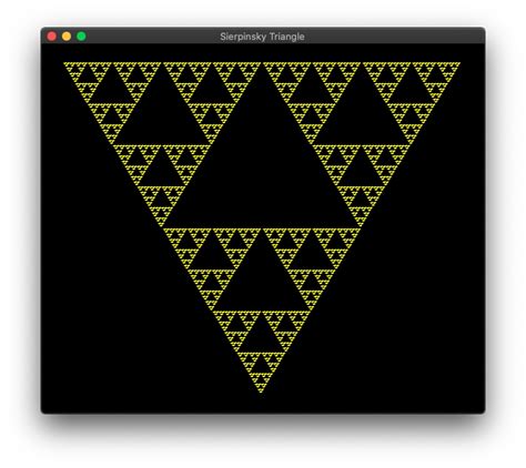 Sierpinski Trianglegraphical Rosetta Code