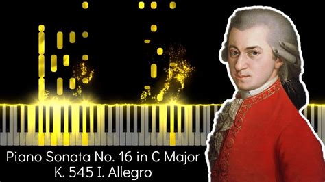 Wolfgang Amadeus Mozart Piano Sonata No 16 In C Major K 545 I Allegro Piano Music Youtube