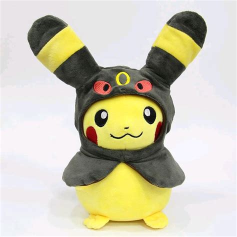 Pelúcia Pikachu Cosplay Umbreon Pokémon 26cm Antialérgico Submarino