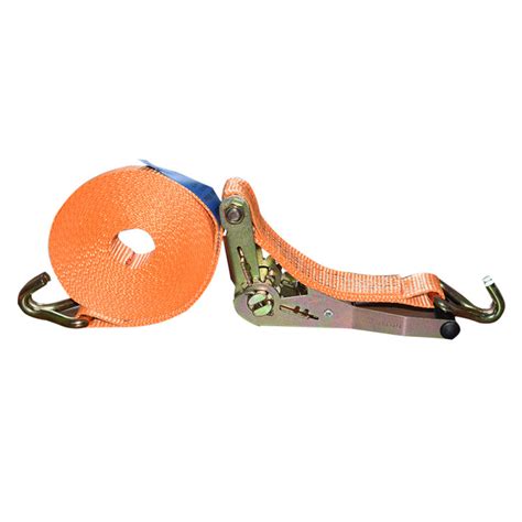 2 X 15 6600lbs Orange Ratchet Strap Double J Hook Toolots