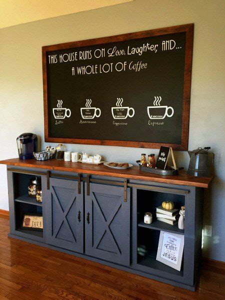 55 Best Coffee Bar Ideas To Create A Cozy Caffeine Nook Coffee Bar Home Coffee Bar Design