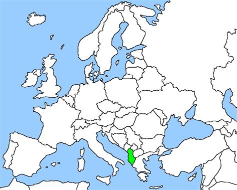 Albanija karta područja - karta Albanije lokacija kartici (Južna Europa ...