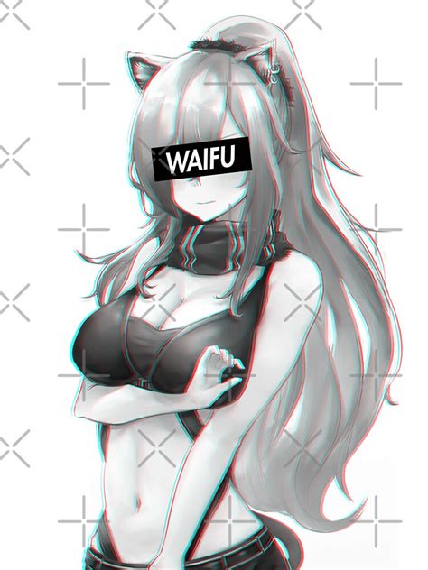 Arknights Black Waifu Material Sticker For Sale By Hentaik1ng Redbubble