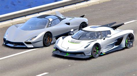 Koenigsegg Jesko Absolut Vs Ssc Tuatara At Monument Valley The