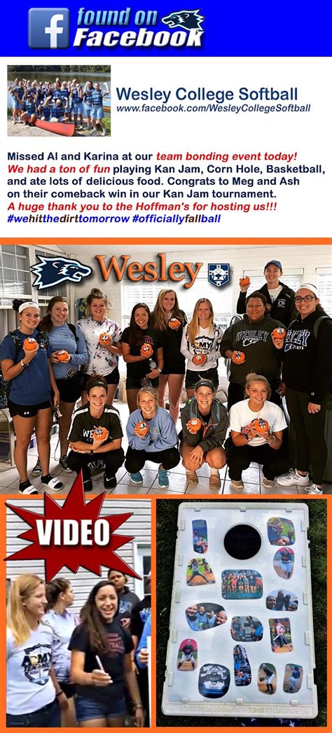 Wesley Wolverines Fastpitch Softball Team Bonding