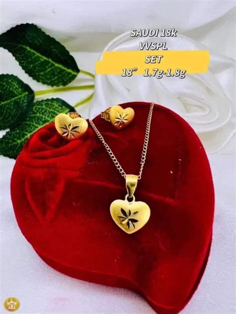 Necklace Set 18karat Saudi Gold Pawnable Lazada PH