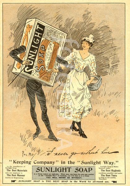 Advertisement For Sunlight Soap By Artist Phil May Soap Artist