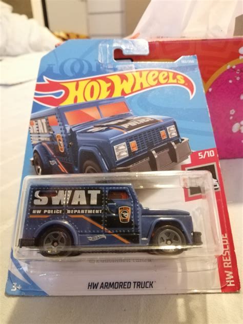 New HW Armored Truck SWAT Police Department Rescue Treasure Hunt TH RTH Hot Wheels HotWheels