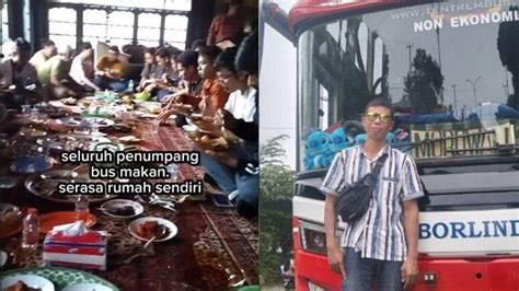 Aksi Dermawan Sopir Bus Viral Di Medsos Bawa Semua Penumpang Mampir