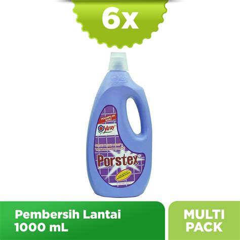 Promo Yuri Porstex Pembersih Porselen And Keramik Ungu 1000 Ml Isi 6