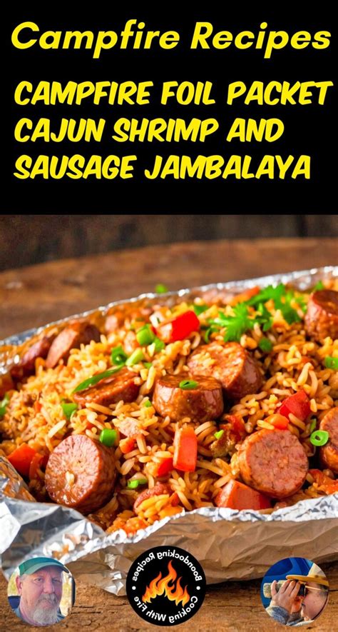 Easy Campfire Foil Packet Cajun Shrimp And Sausage Jambalaya