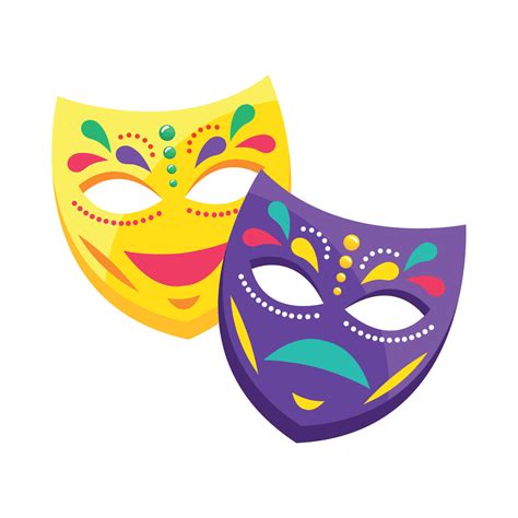 theater mask acessories 16762688 Vector Art at Vecteezy