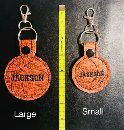 Personalized Basketball Keychain Large Name Only Etsy