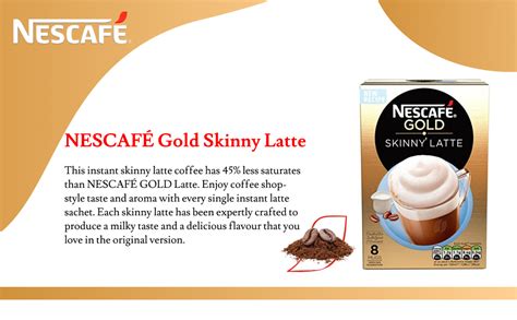 Nescafe Gold Skinny Latte Coffee 5 5 Oz 156 G Amazon In Grocery