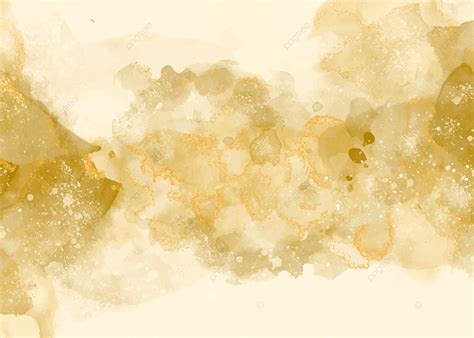 Gold Watercolor Ink Decorative Background In Luxury Style Ink Paint