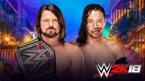 Wwe Wrestlemania Aj Styles Vs Shinsuke Nakamura Youtube