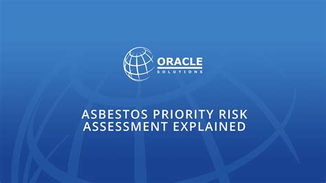 Asbestos Priority Risk Assessment Explained YouTube