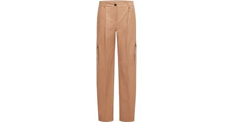 Boss By Hugo Boss Cotton Relaxed Fit Cargo Trousers In Stretch Twill In