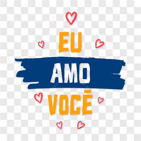 Lettering Dia Dos Namorados Eu Amo Você EPS PNG download Designi