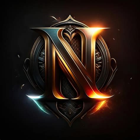 Logotipo De La Letra N Foto Premium