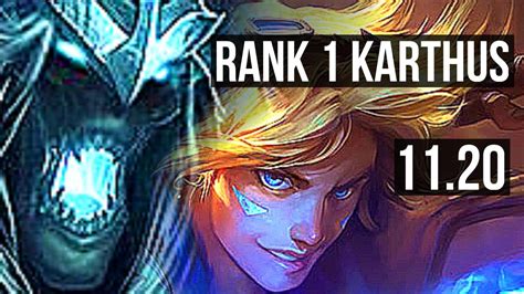 KARTHUS Alistar Vs EZREAL Lux ADC Rank 1 Karthus Rank 6 EUW