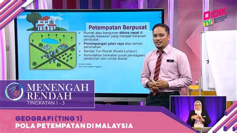 Menengah Rendah 2022 Klip Geografi Ting 1 Pola Petempatan Di