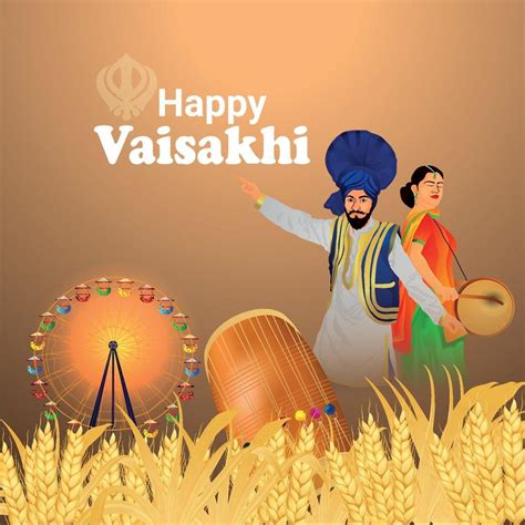 Ilustración Creativa De Feliz Vaisakhi Fondo Del Festival Sij 2154909