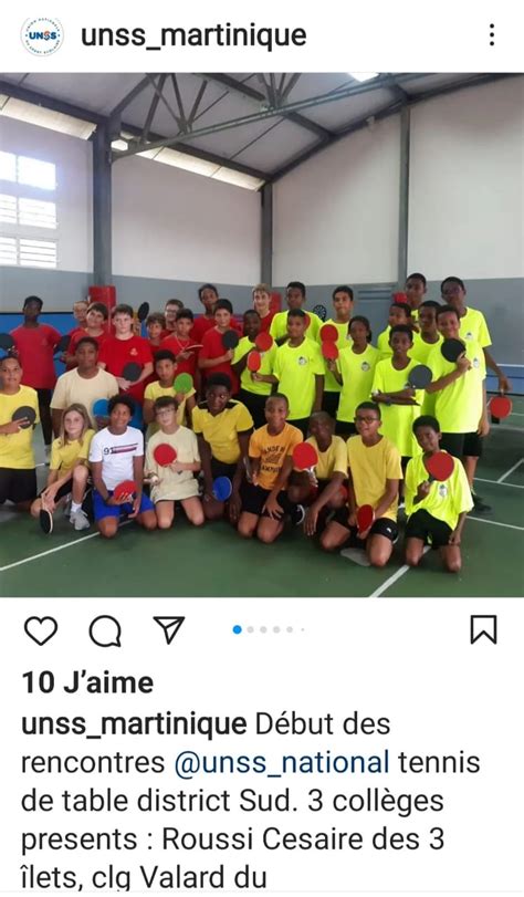 Des Coll Giens Dedmond Lucien Valard La Une De L Unss Martinique