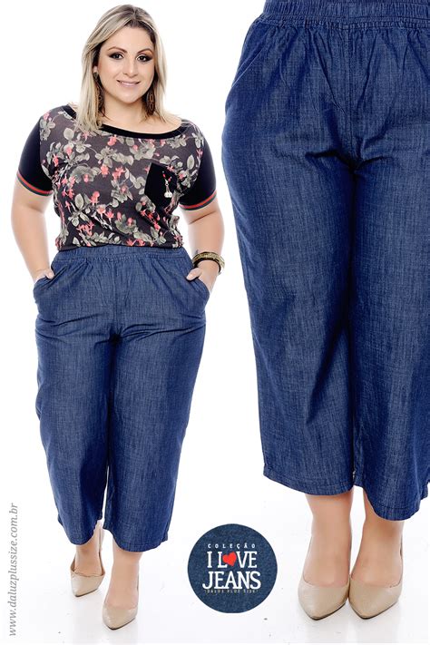 Calça Jeans Plus Size Alto Verão 2018 Br Best