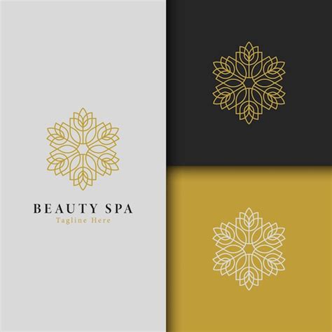 Vector De Logotipo De Spa Y Belleza Vector Premium