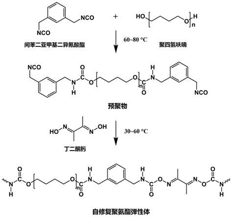 一种自修复聚氨酯弹性体及其制备方法和应用