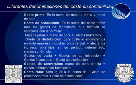 Clasificacion De Costos Ppt