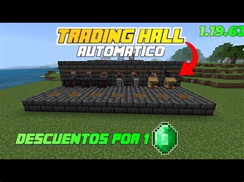 Trading Hall Automatico Super Facil Minecraft Bedrock Youtube