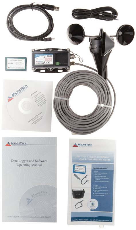 Buy Madgetech Wind101a 50 Wind Speed Data Logging System With