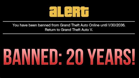 Im Banned Until 2036 Gta 5 Players Get 20 Year Ban Gta 5 Online Update Youtube