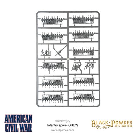 Epic Battles American Civil War Infantry Frame Grey Warlord Games Us And Row