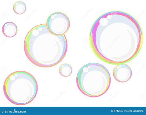 Rainbow Soap Bubbles Stock Vector Illustration Of Round 9743577