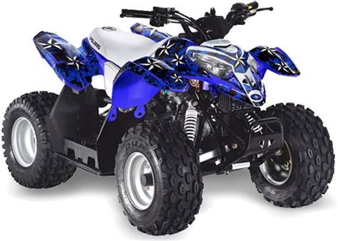 Amr Racing Polaris Outlaw 50 2002 2011 Atv Quad Graphic Kit North Star Blu