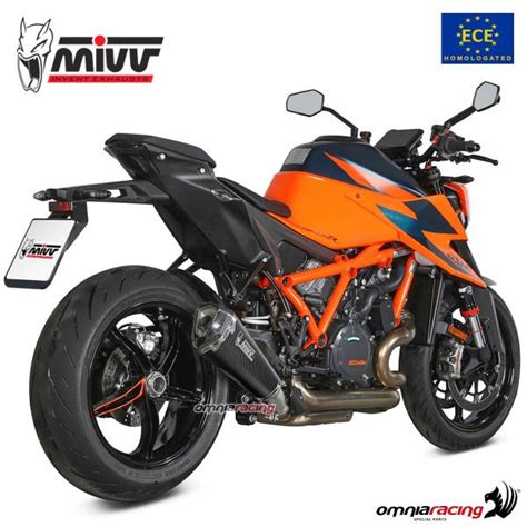 Mivv Exhaust Slip On Delta Race Approved Carbon Ktm Superduke R