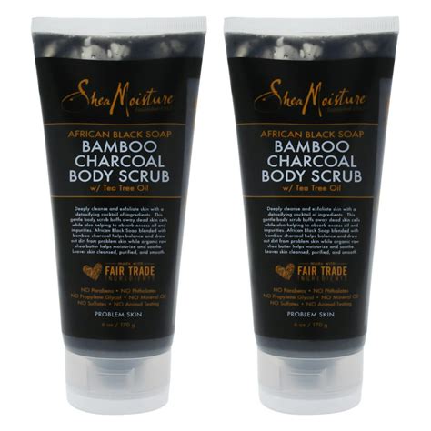 African Black Soap Charcoal Body Scrub By Shea Moisture For Unisex 6