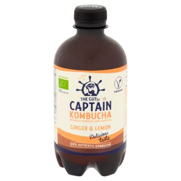 The Gutsy Captain Kombucha Ginger Lemon 400ml Bestellen Jumbo