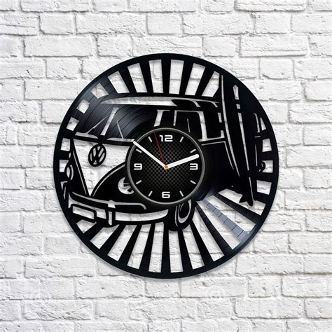 Volkswagen Art Lp Vinyl Retro Record Wall Clock Car Gift Birthday Gift