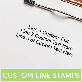 Custom Personalized Line Stamps Hc Brands