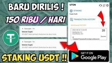 BARU NEMU REVIEW APLIKASI UTON APLIKASI PENGHASIL USDT TERBARU