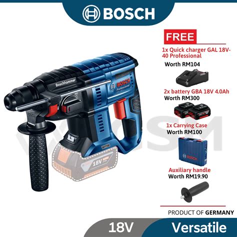 CSM Bosch GBH180 LI COC Brushless Li Ion Battery Rotary Hammer C W 2