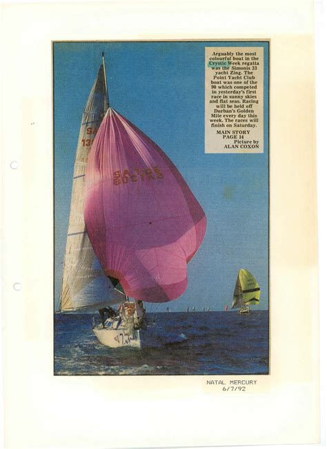 From The Archives Crystic Week 1992 Sailing Magazine