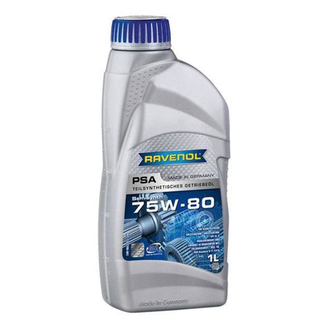 Трансмиссионное масло RAVENOL PSA 75W-80, полусинтетическое, 1 л ...