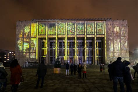 Mapping On The Facade Of The National Museum Inspired By The Painting